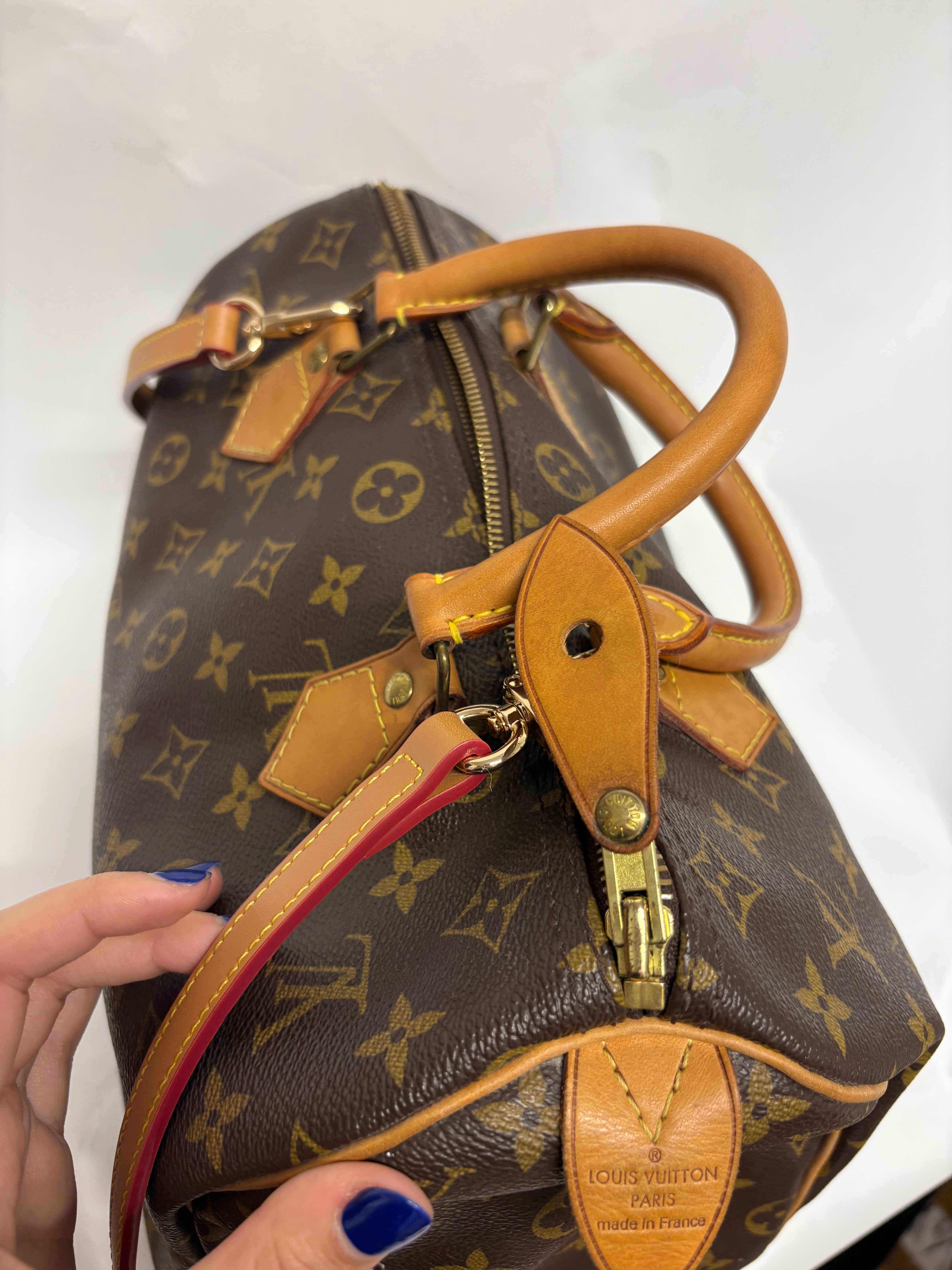 Louis Vuitton Speedy 30 Monogram con bandolera extra