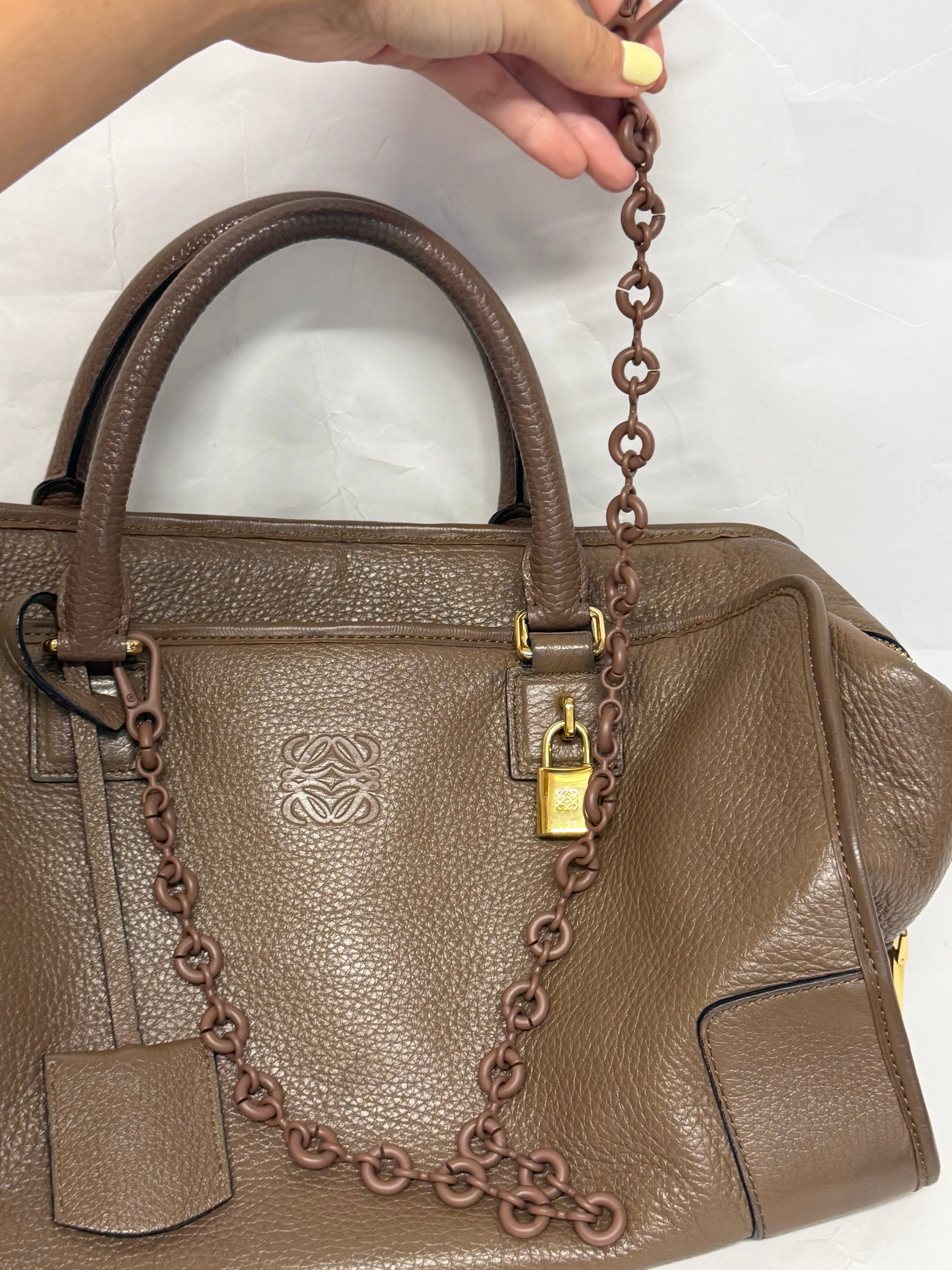 Loewe Amazona 36 Piel Becerro Marrón