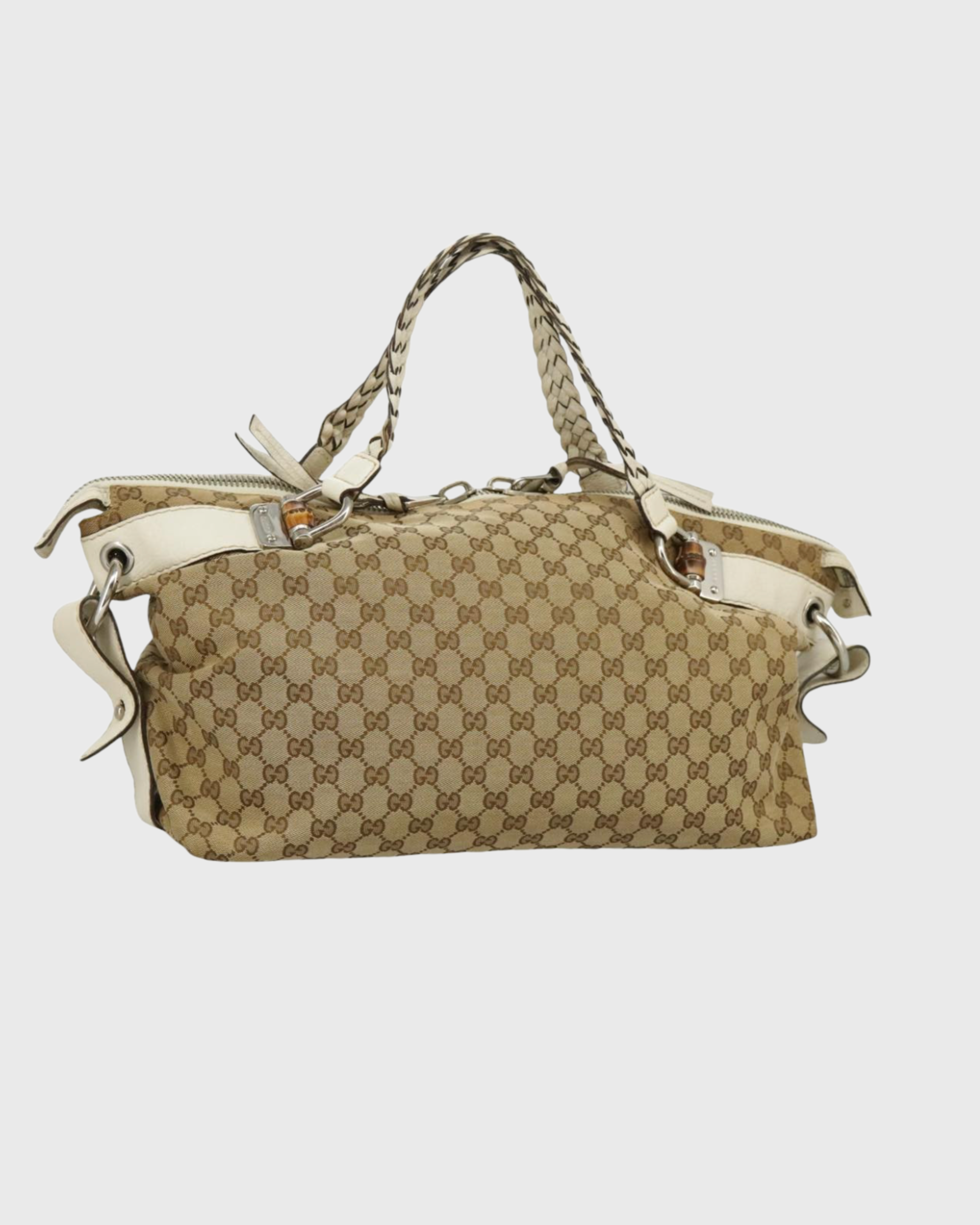 Gucci Bamboo en canvas beige