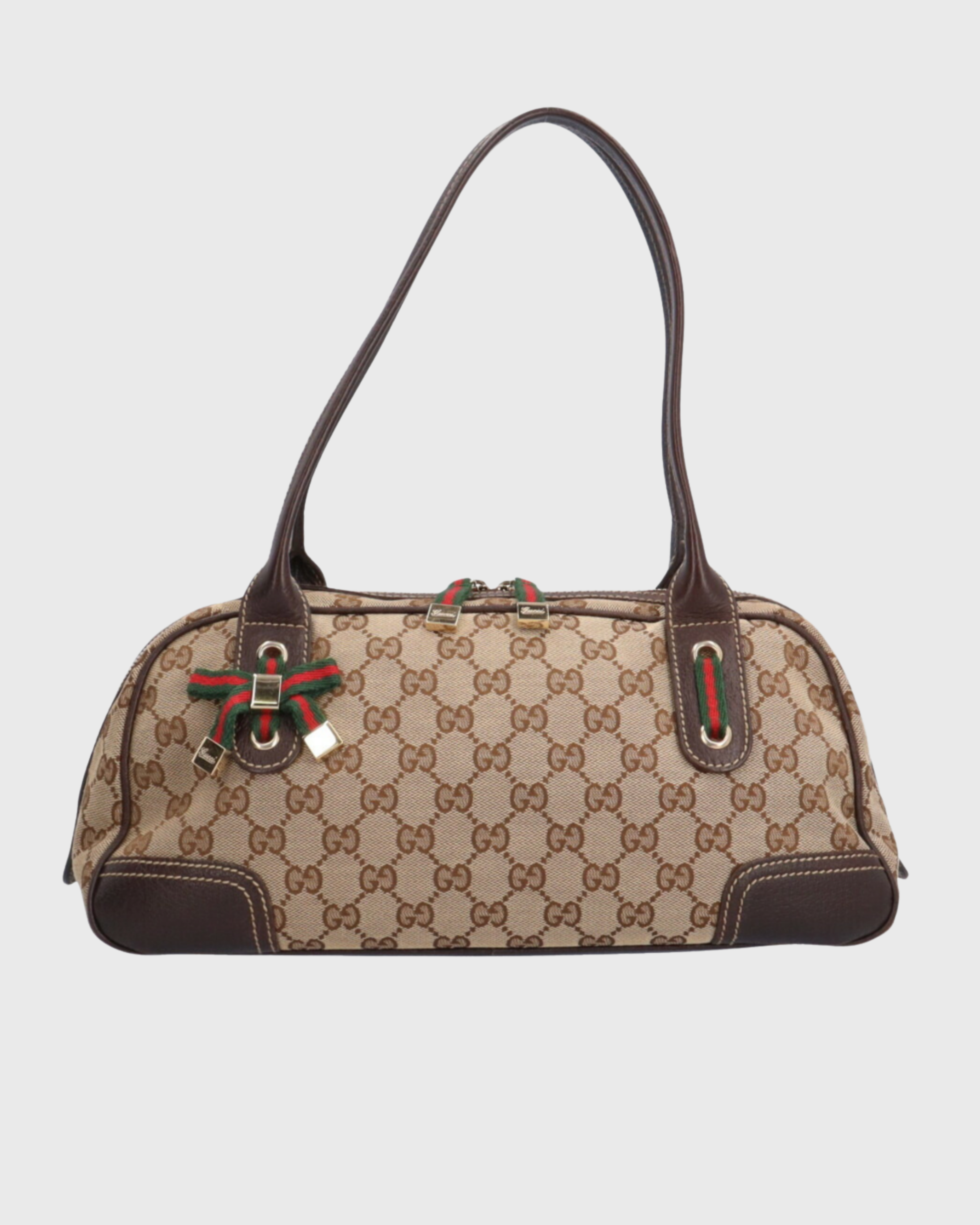 Gucci Princy GG Canvas Marroón Vintage