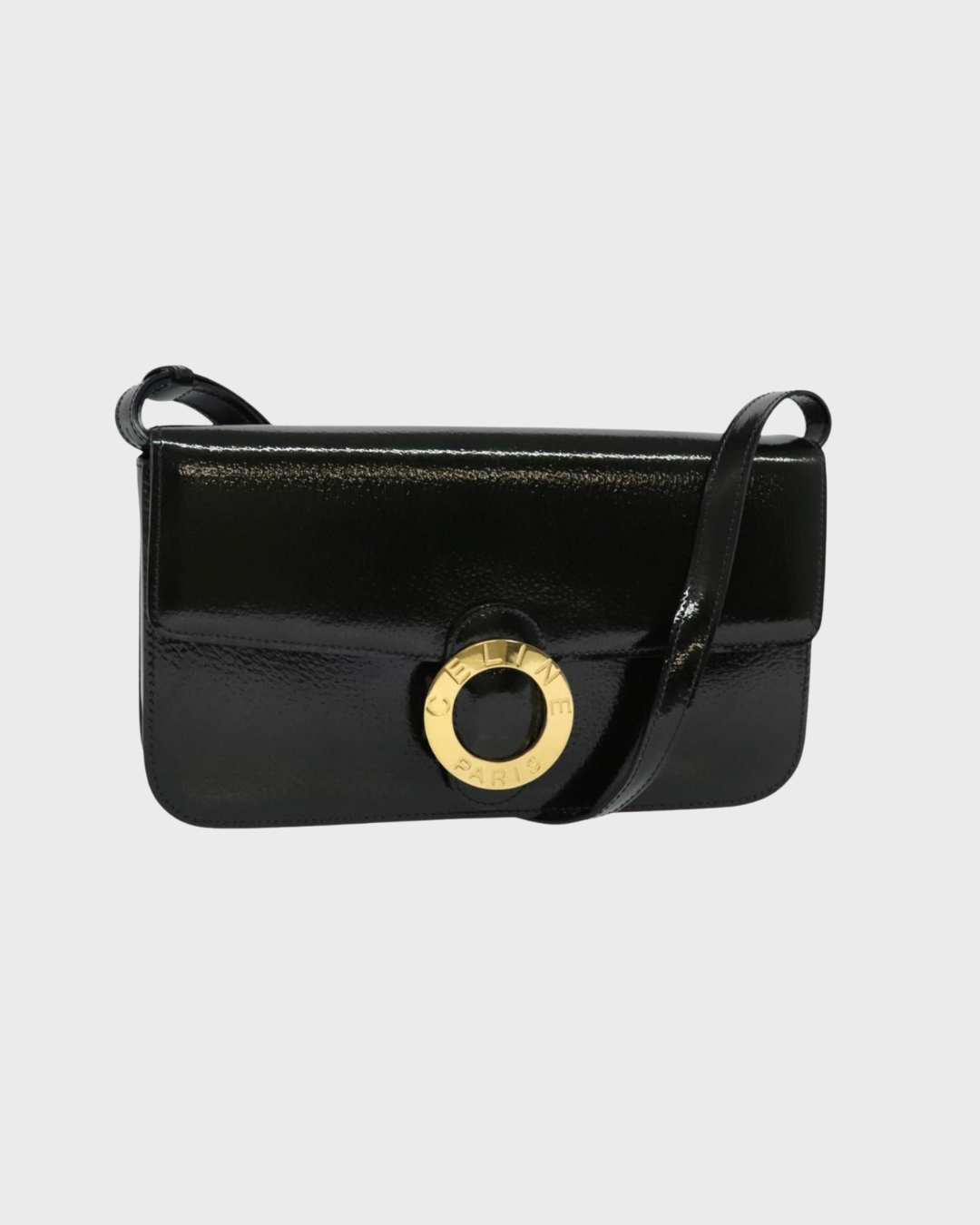 Céline Macadam Negro baguette