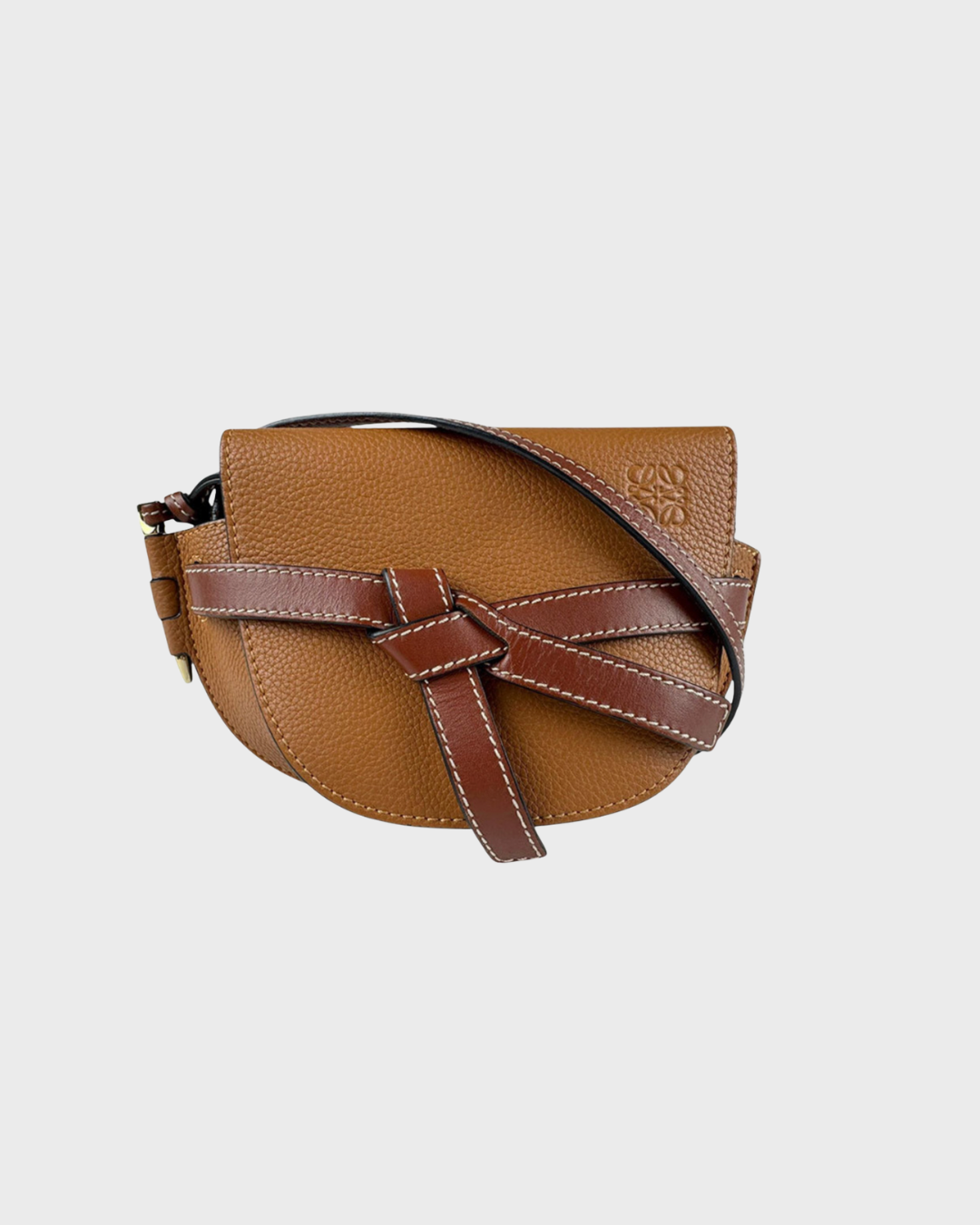 Loewe Gate Small en piel marrón