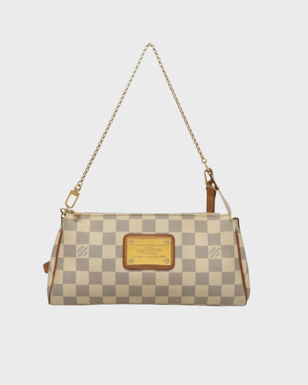 Louis Vuitton Eva White Damier Azur con dos correas