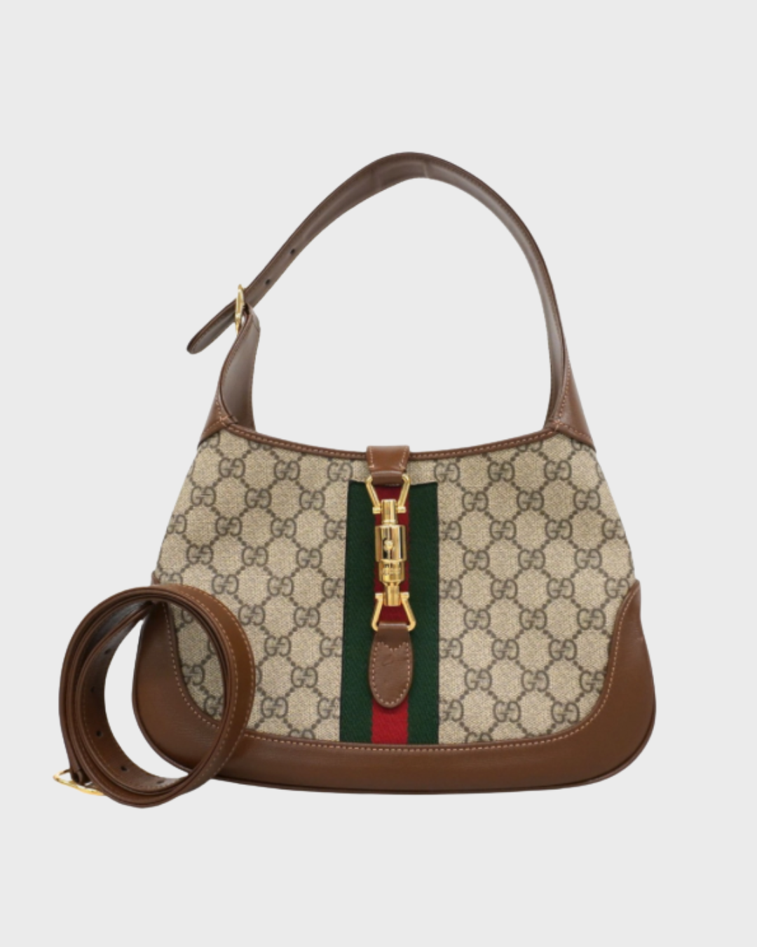 Gucci Jackie 1961 mediano marrón en canvas GG