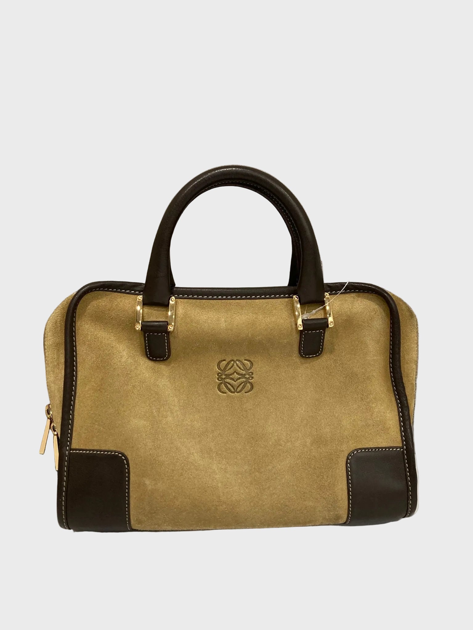 Loewe amazona 28 ante camel y marrón