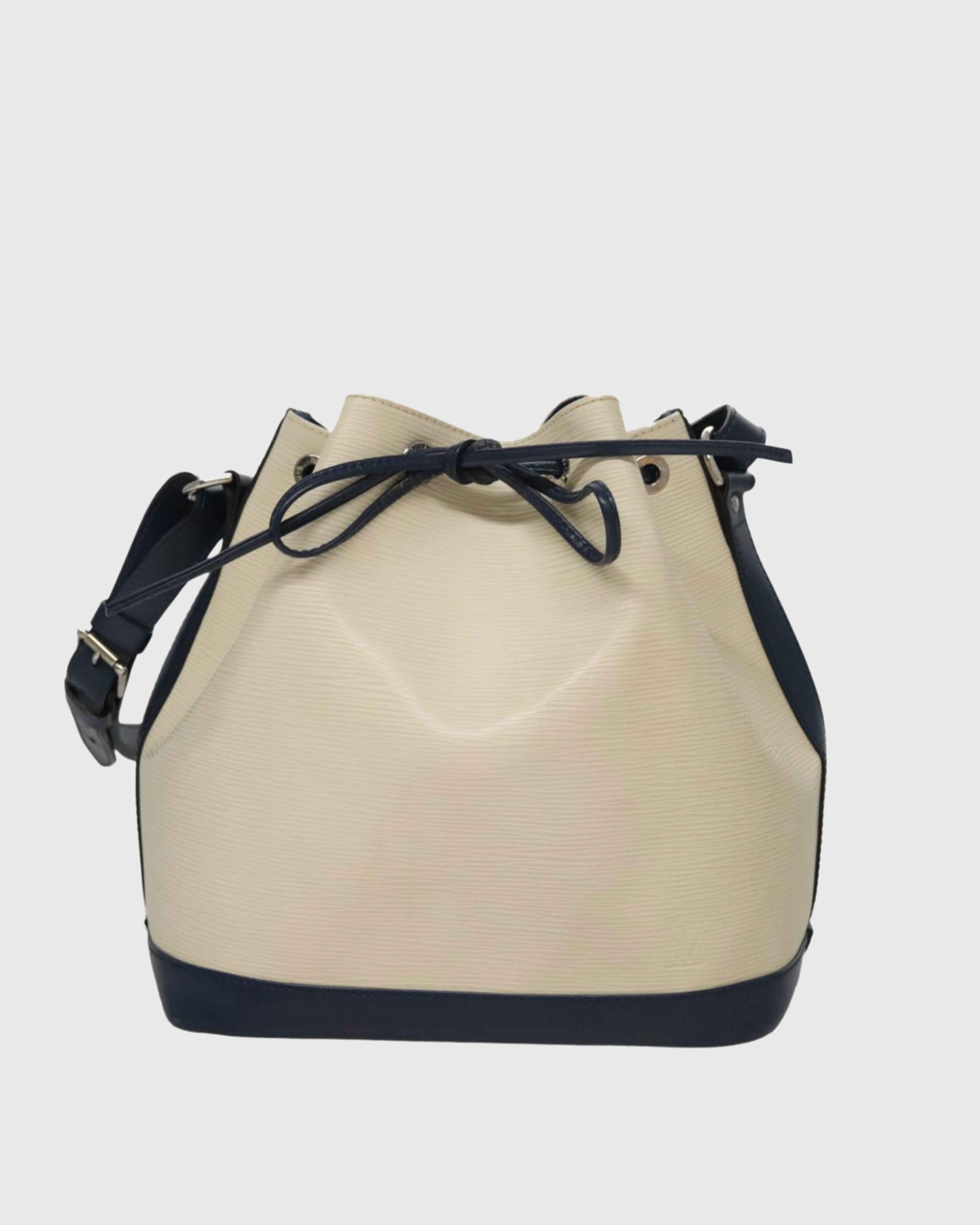 LV Petit Noé en piel Epi bicolor Ivory y negro - edición especial