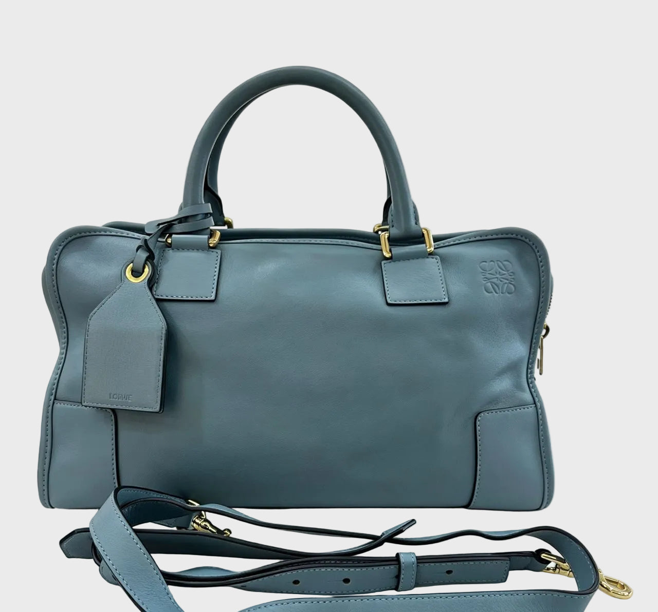 Loewe Amazona 36 Azul Piel bandolera