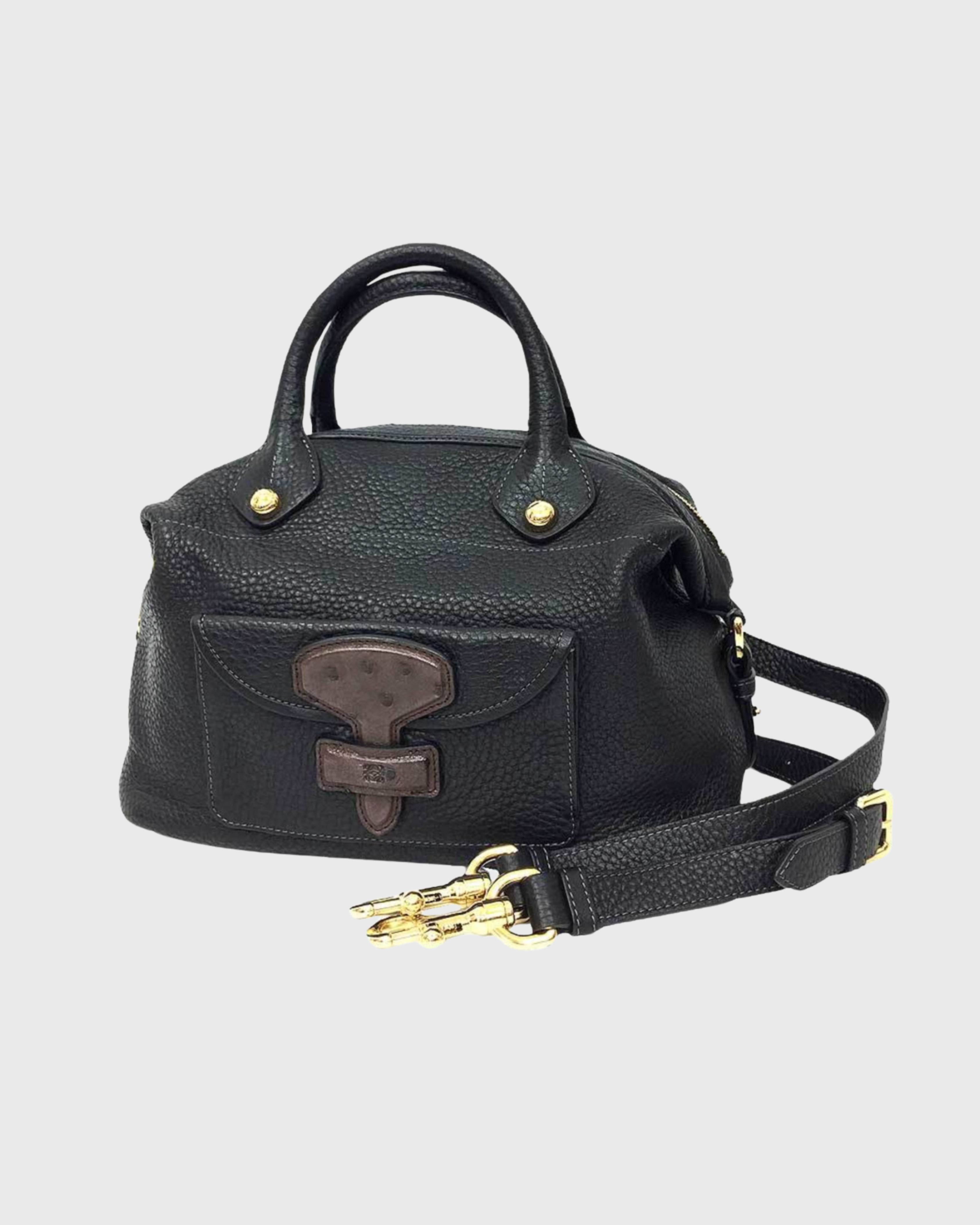 Loewe May bag en piel negra