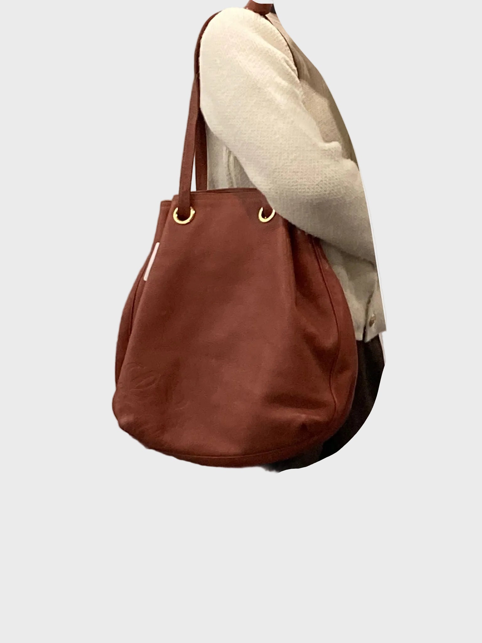 Loewe Anagram Shoulder Bag Piel camel marron