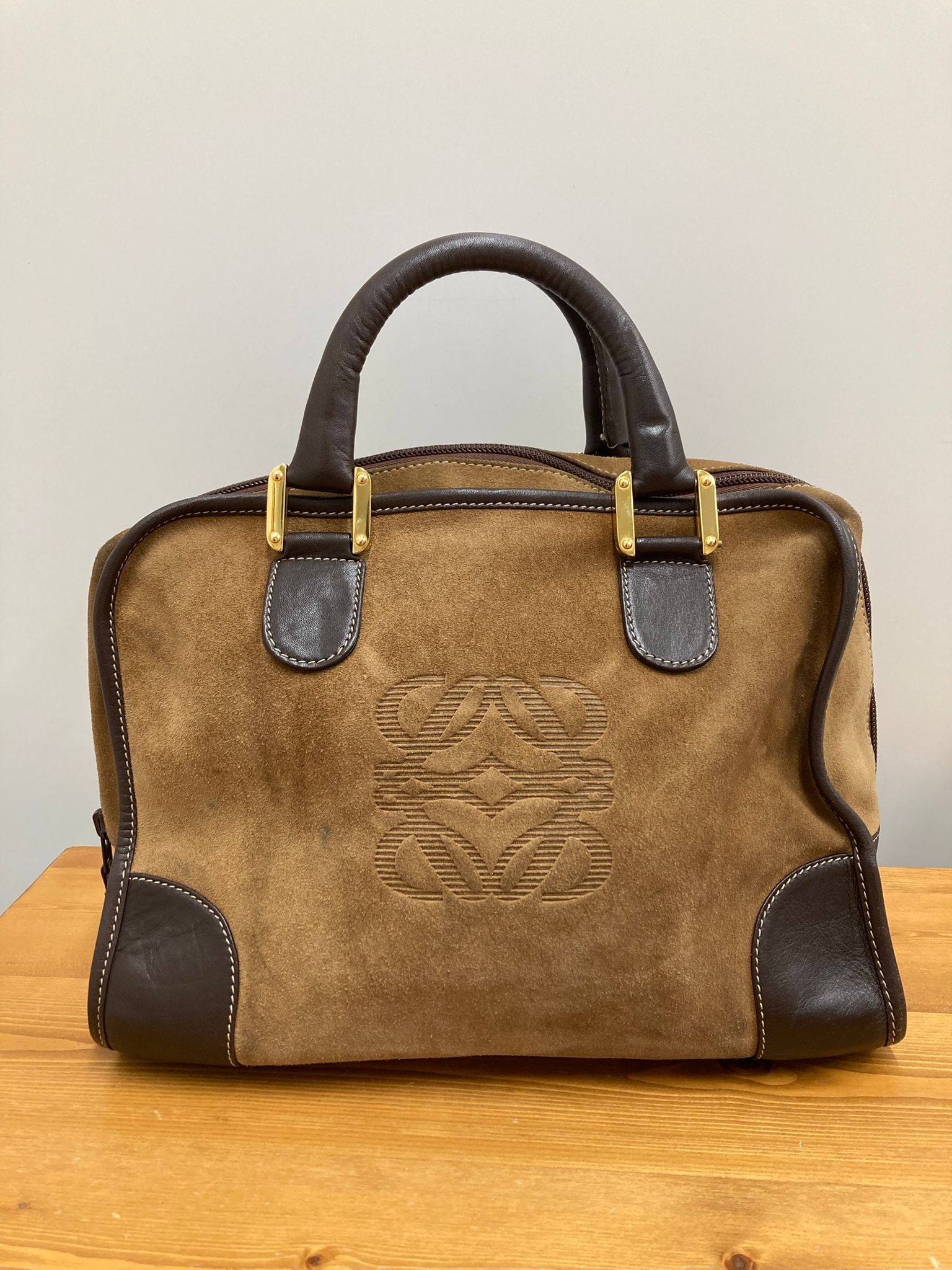 Loewe amazona vintage ante marrón