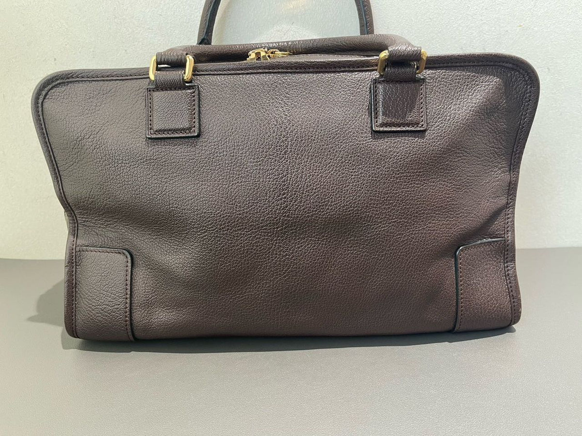 Loewe Amazona 36 Piel de Cabra Marrón Anagrama Grande
