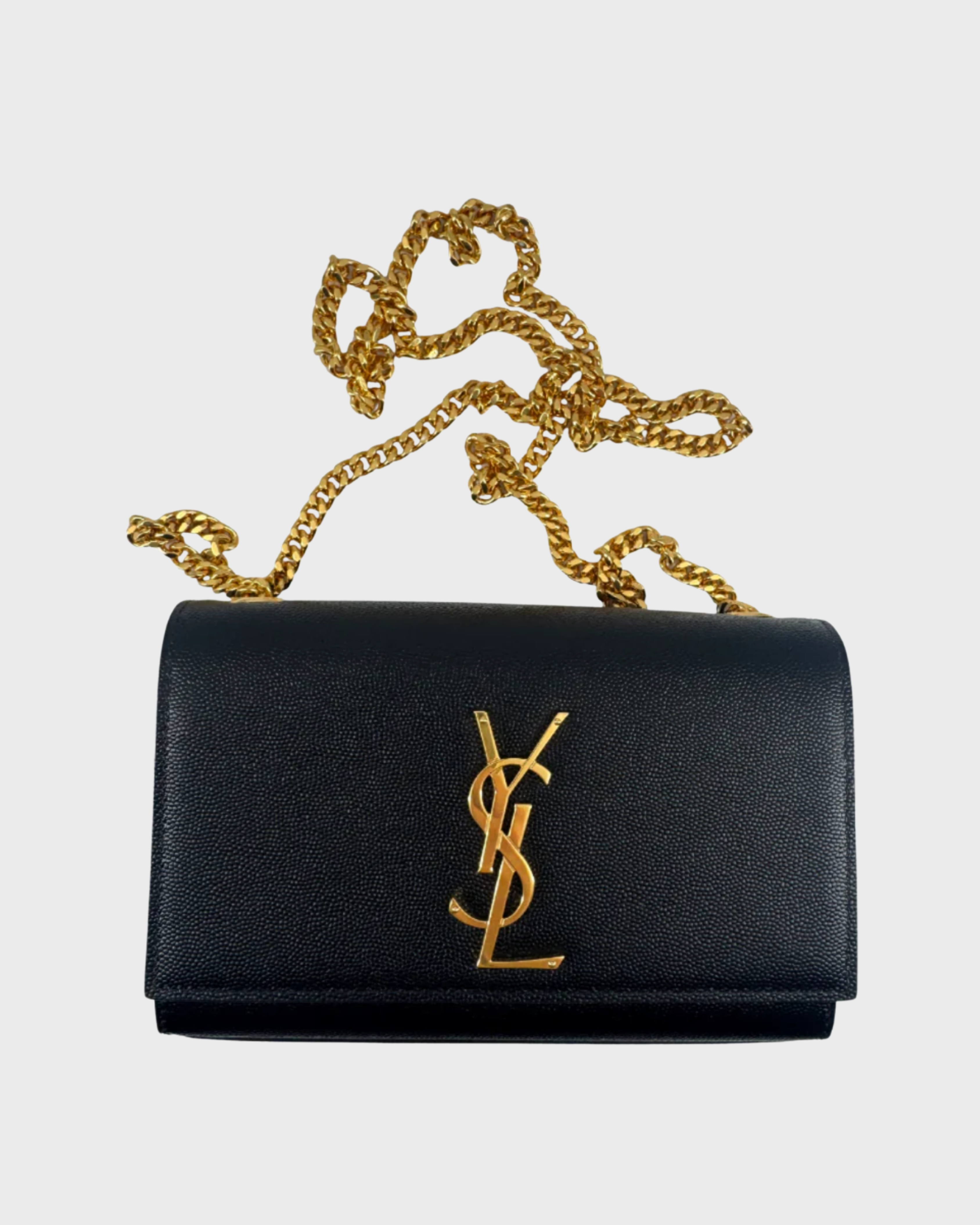 Saint Laurent Kate en Piel Negra