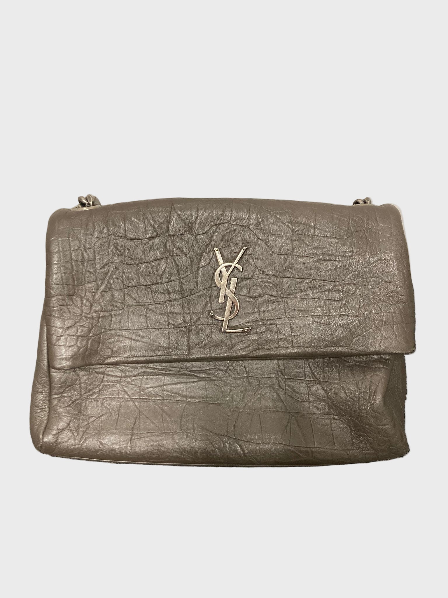 Saint Laurent West Hollywood en piel gris carbón