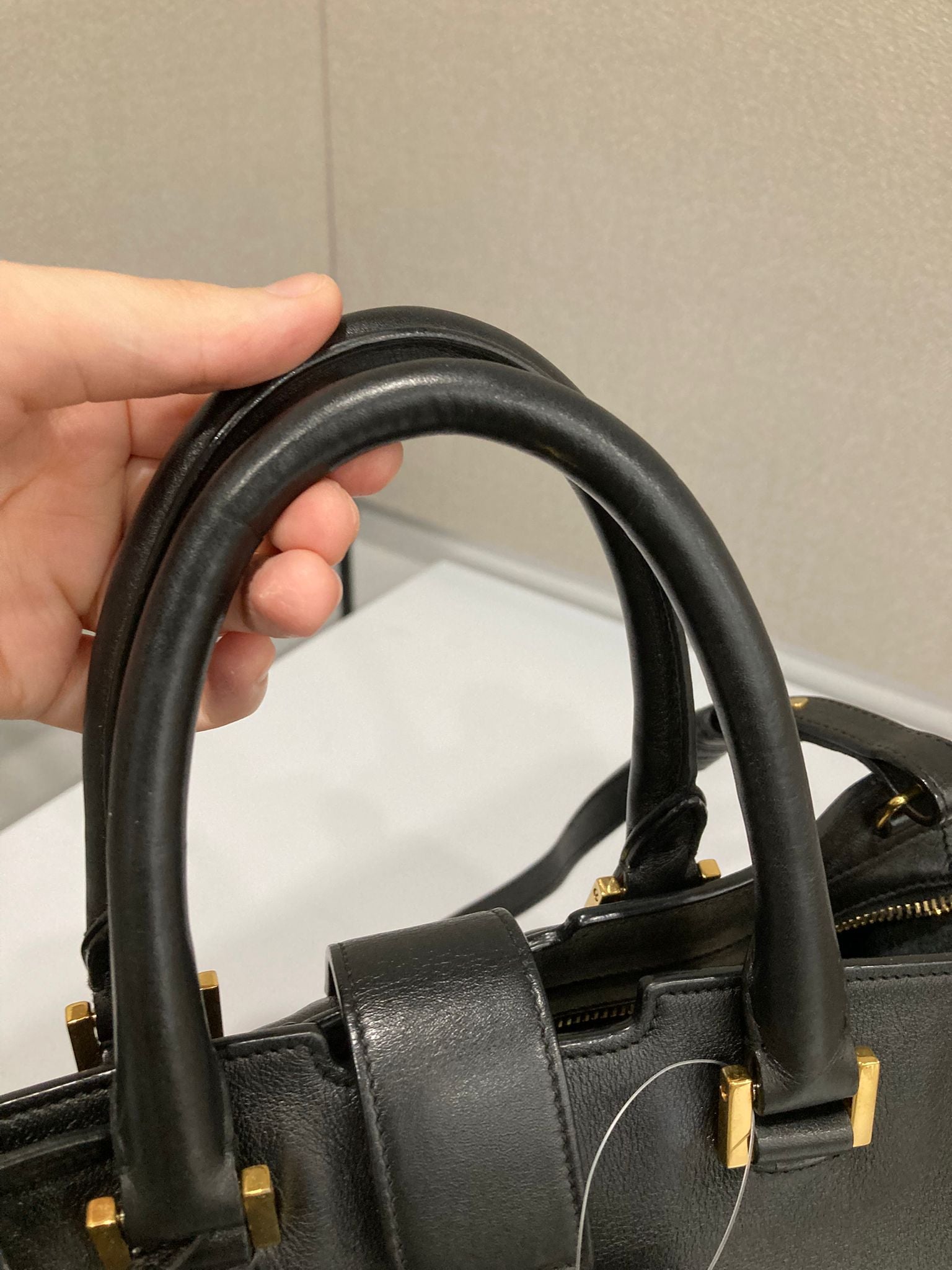 Saint Laurent Cabas 2Way Piel Negra Bandolera