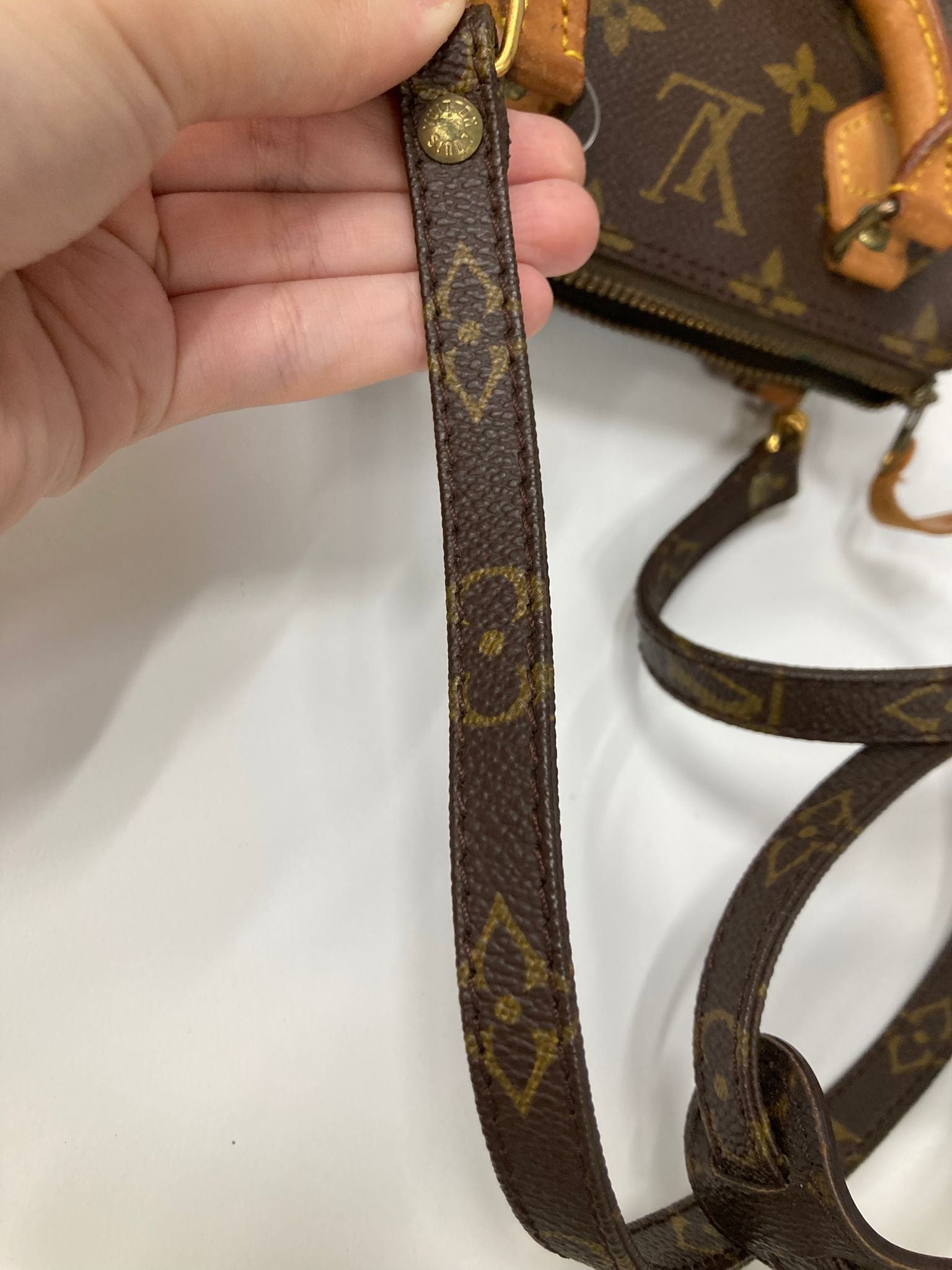 Louis Vuitton MINI Speedy con bandolera original