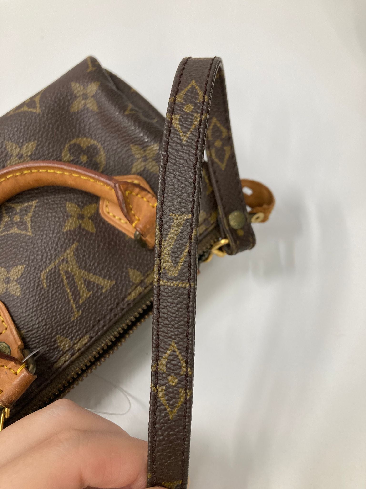 Louis Vuitton MINI Speedy con bandolera original