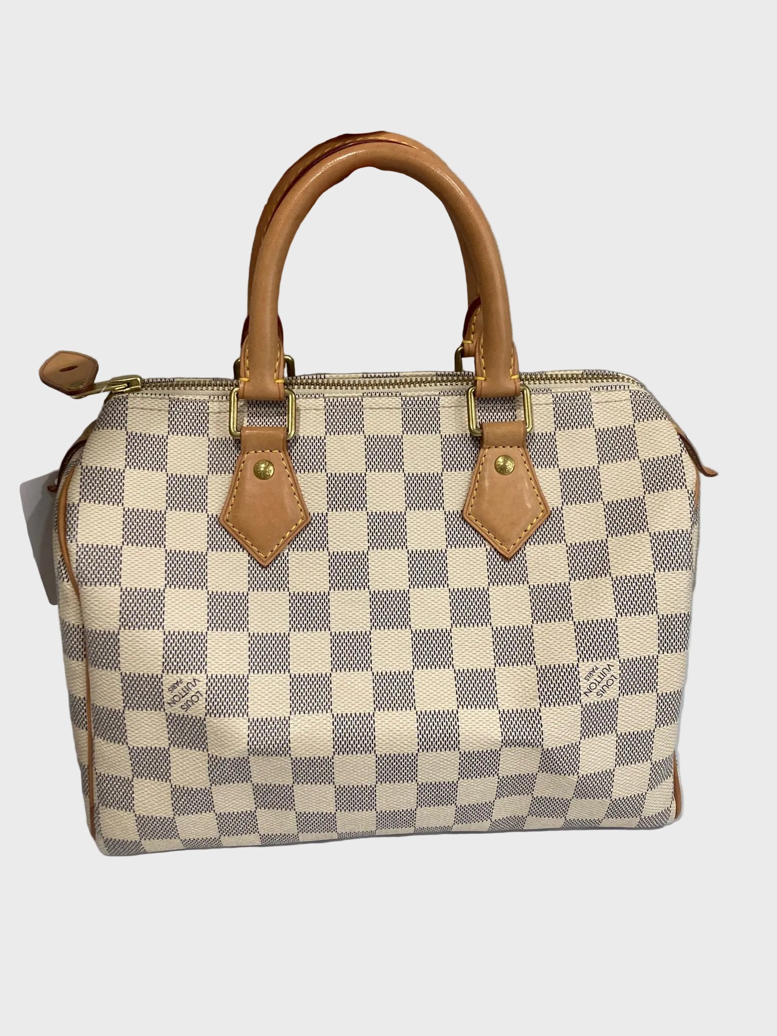Louis Vuitton Speedy 25 Damier Azur con bandolera extra