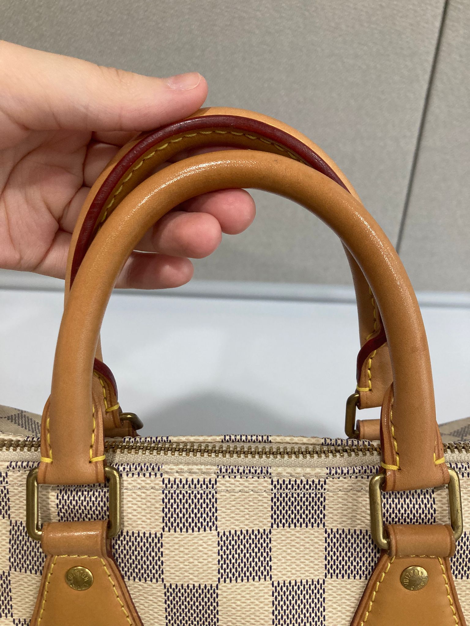 Louis Vuitton Speedy 25 Damier Azur con bandolera extra