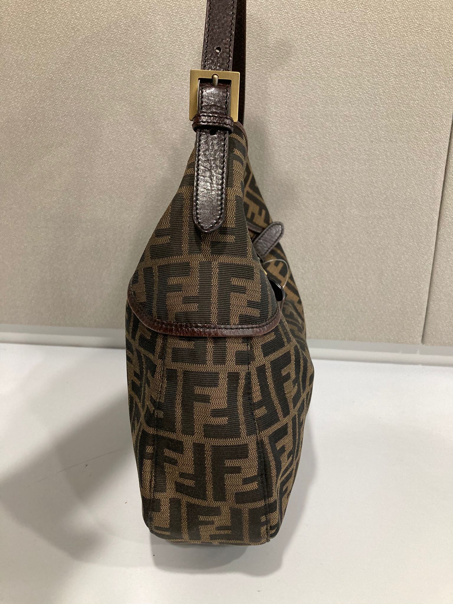 Fendi Zucca Hobo Shoulder Bag