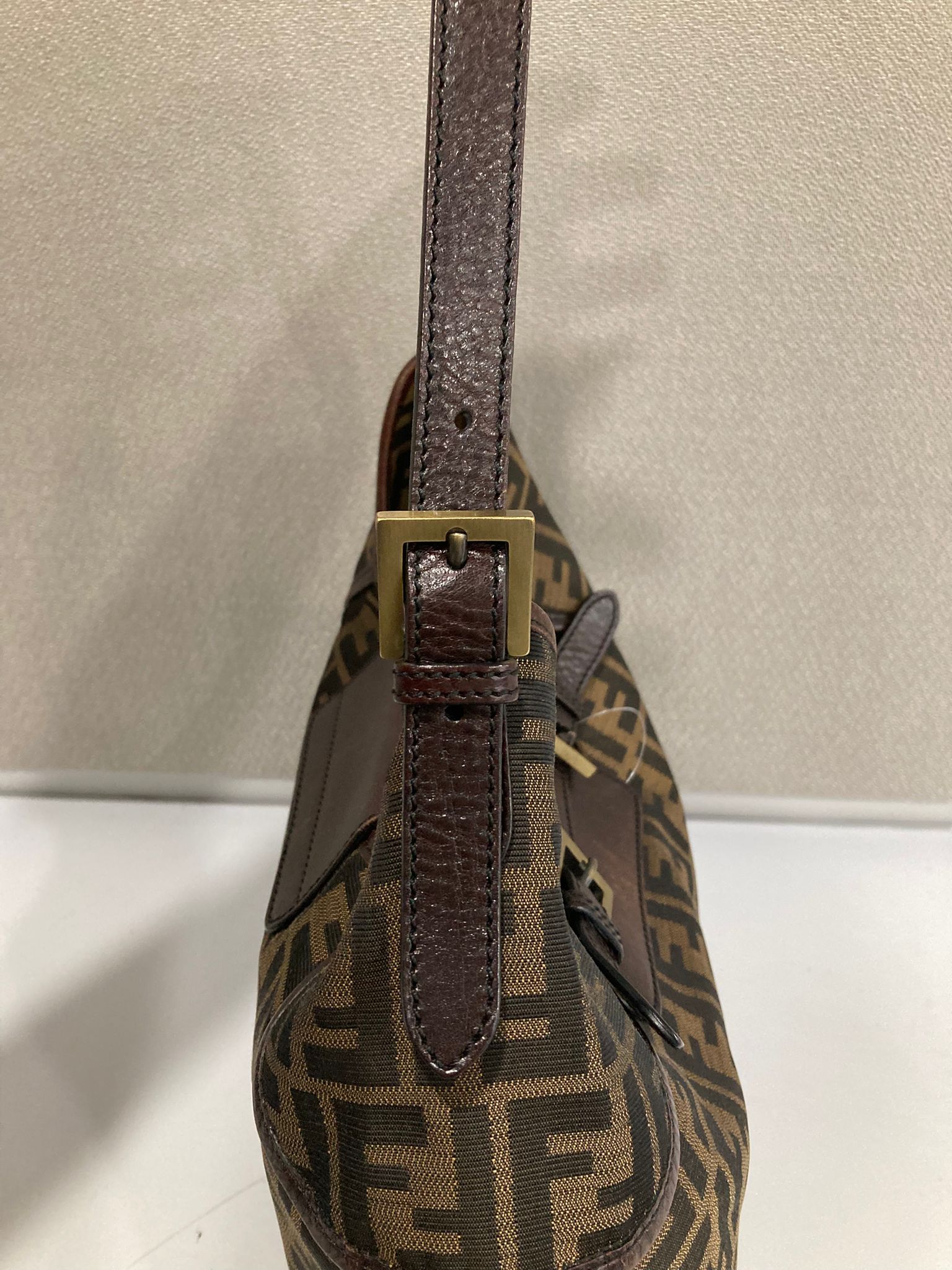 Fendi Zucca Hobo Shoulder Bag