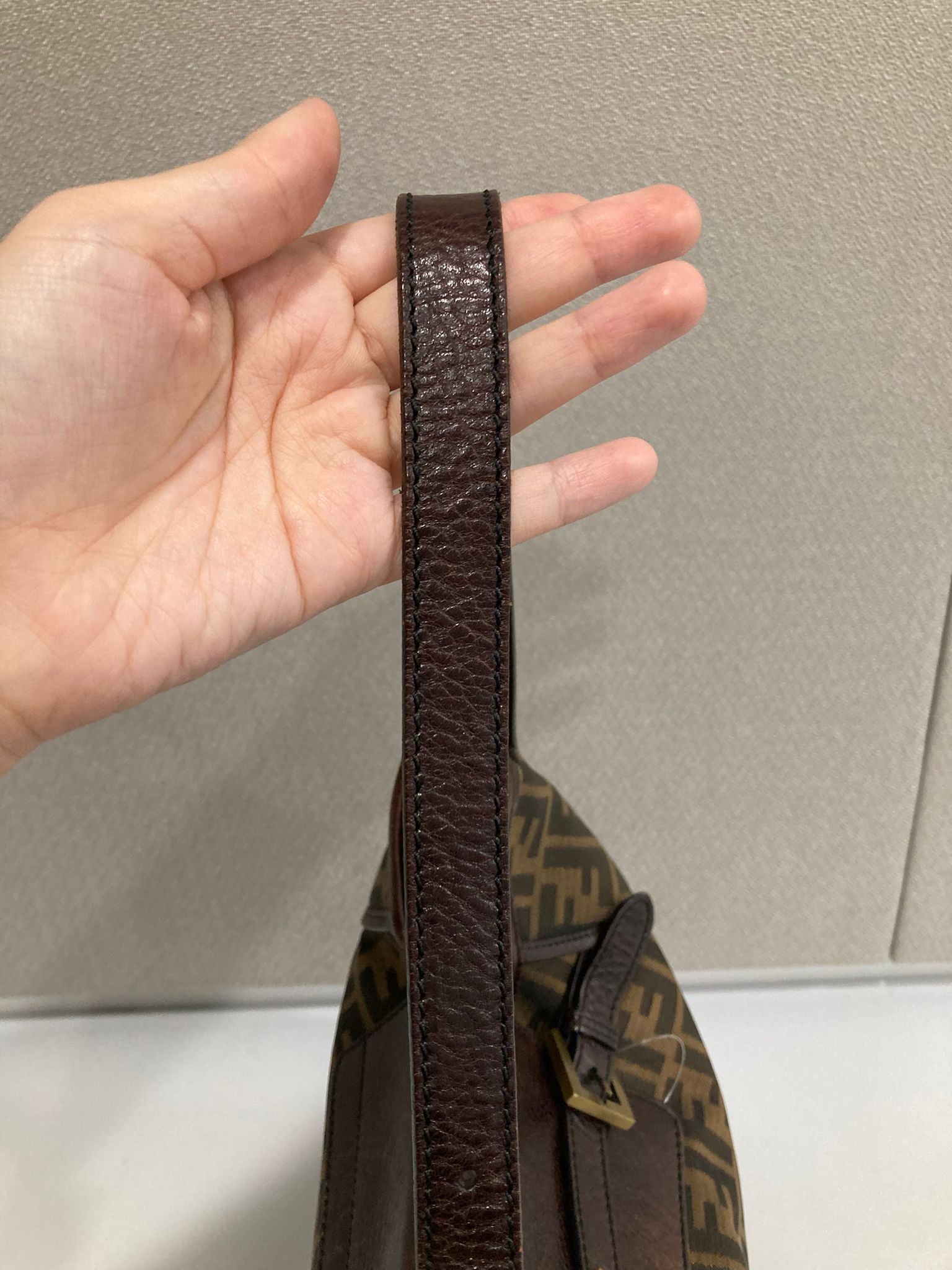 Fendi Zucca Hobo Shoulder Bag