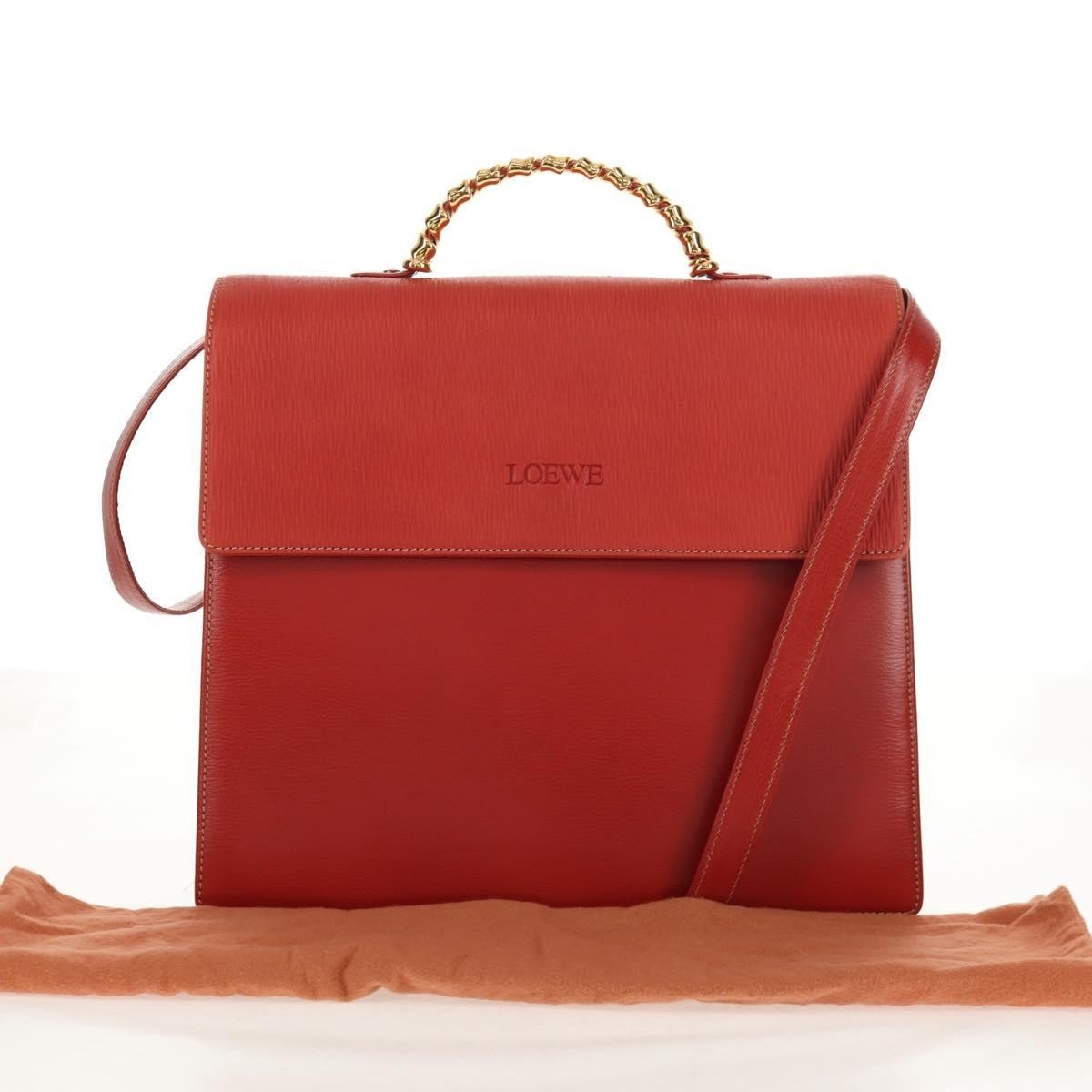 Loewe Vintage Velázquez Top Handle Piel Roja