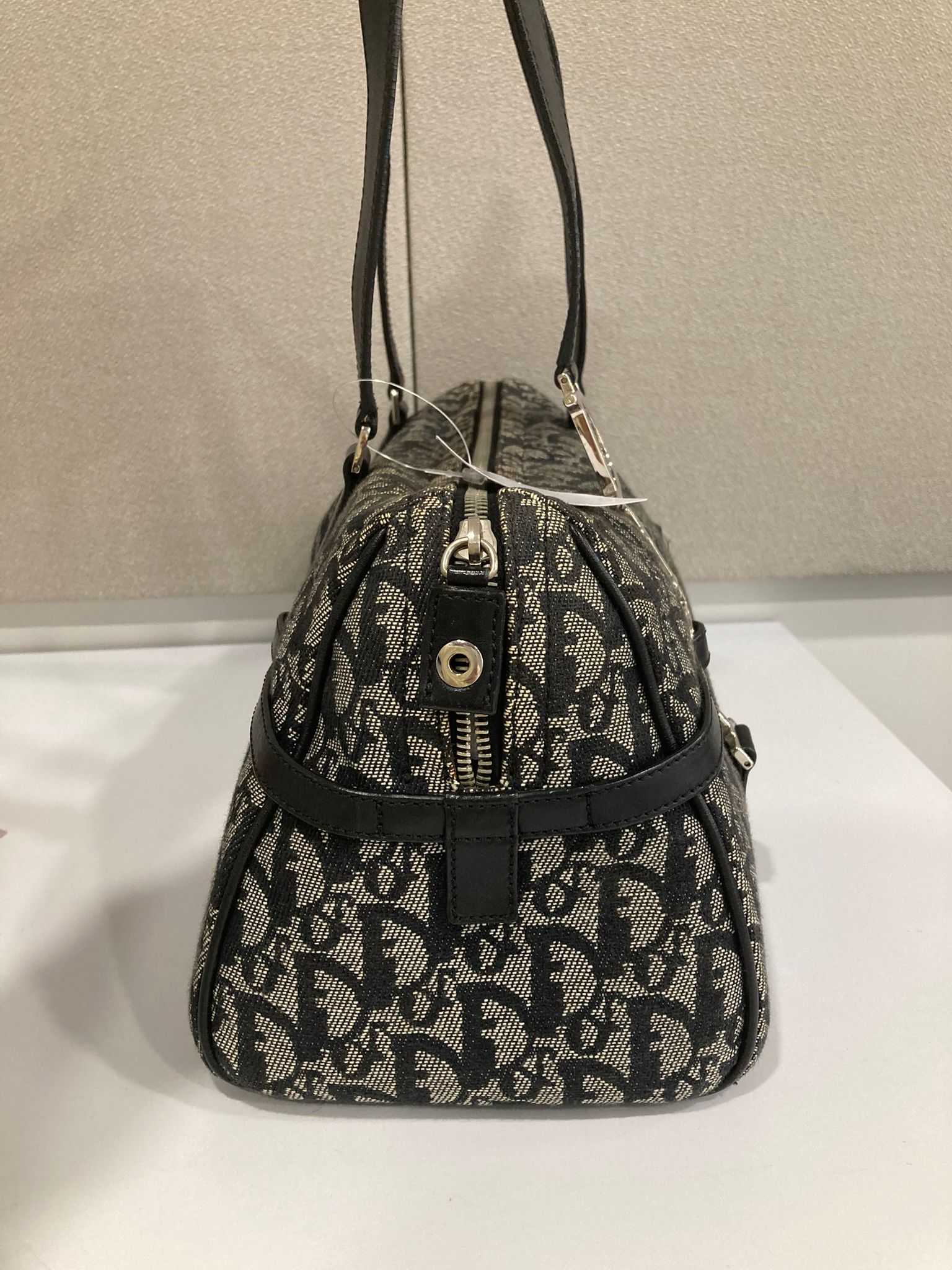 Christian Dior Trotter Boston Bag azul