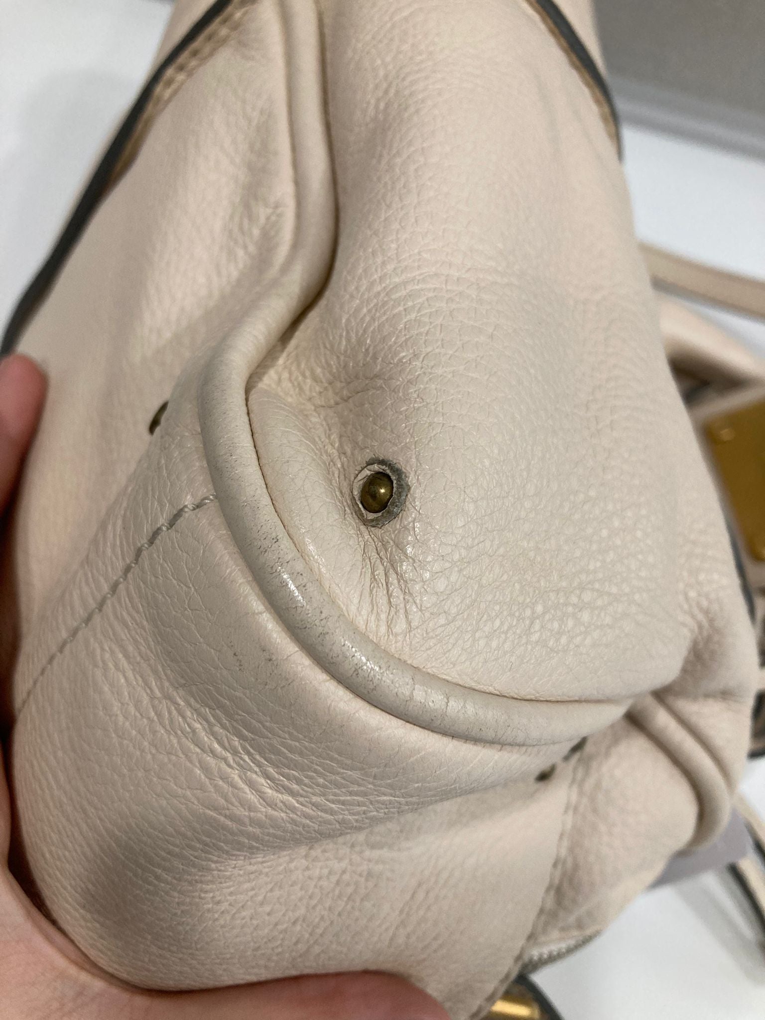 Chloé Paddington Small Piel Ivory Candado Icono y Bandolera