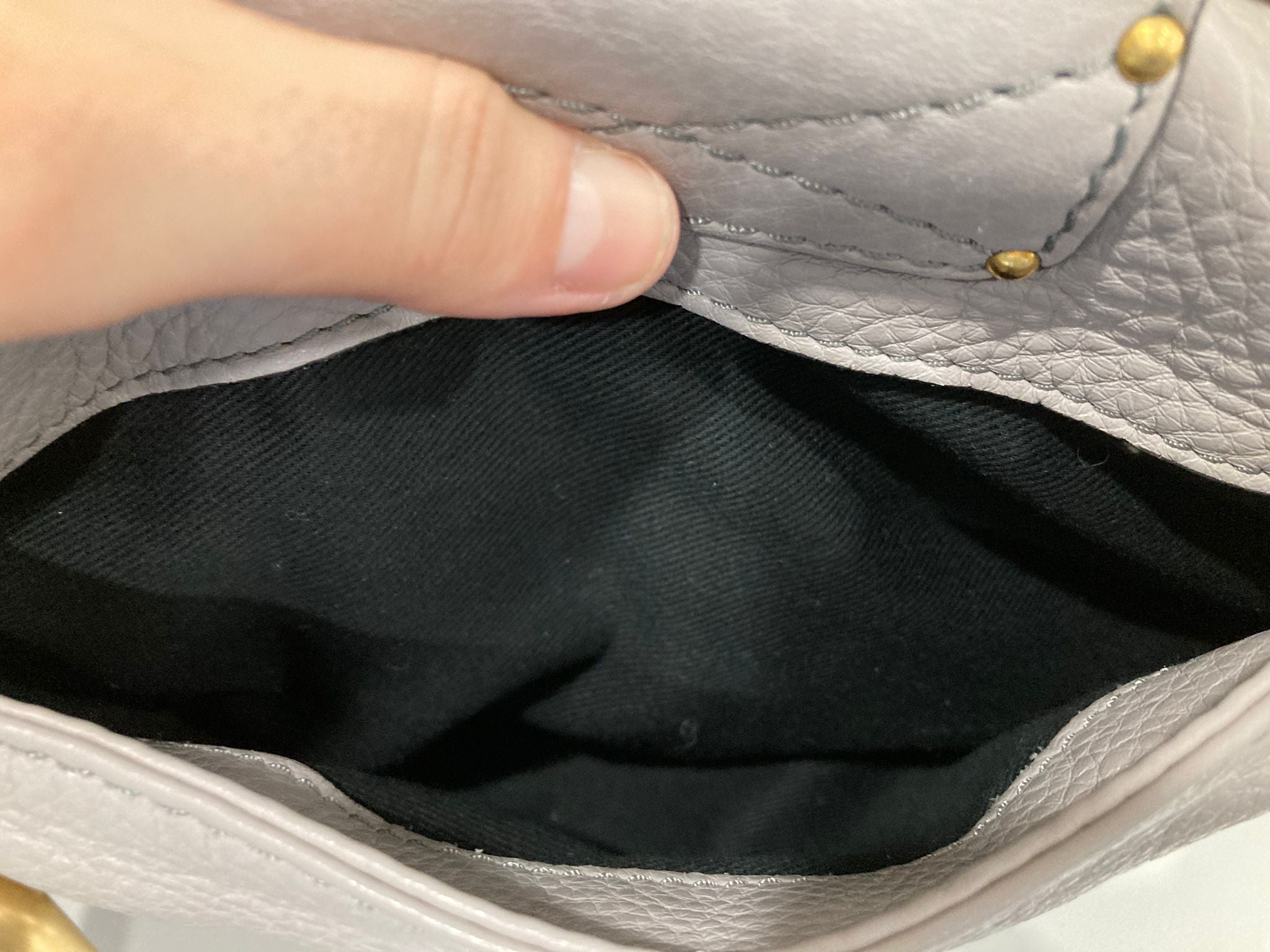 Chloé Paddington Medium Piel gris beige (greige) Candado Icono