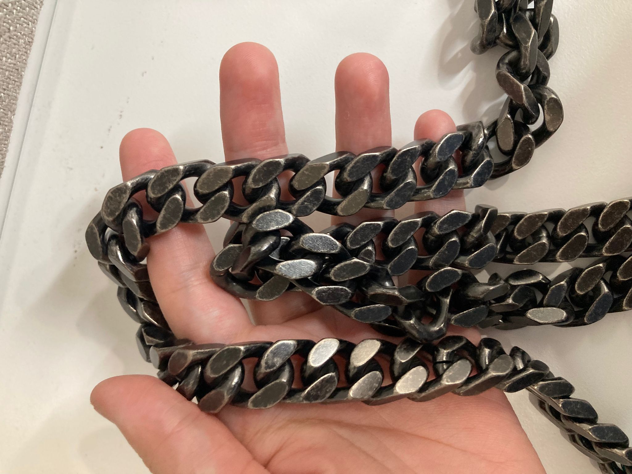 Saint Laurent College Small Azul navy Piel Top Handle