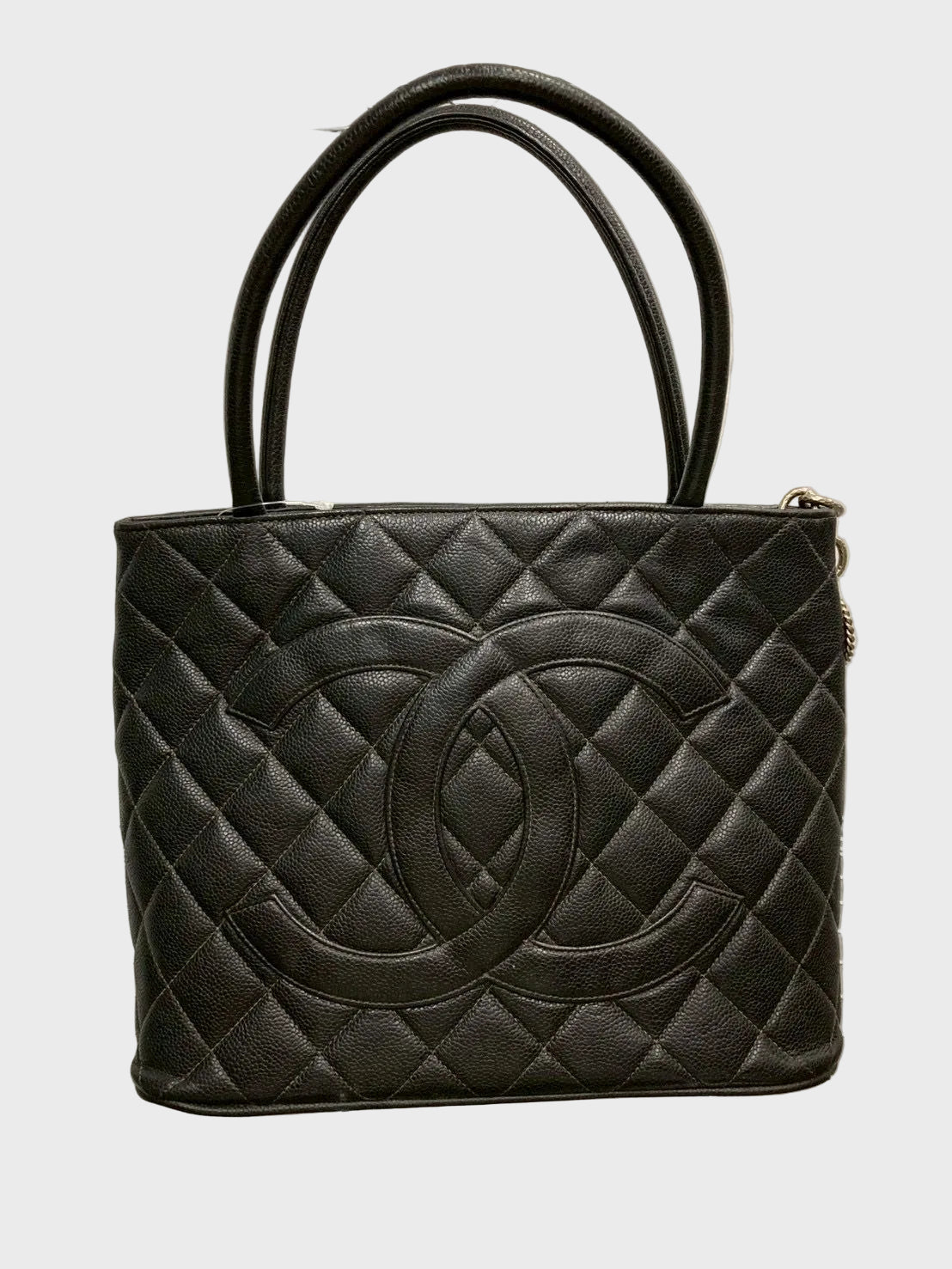 Chanel Medallion Tote Negro Caviar vintage serie 5
