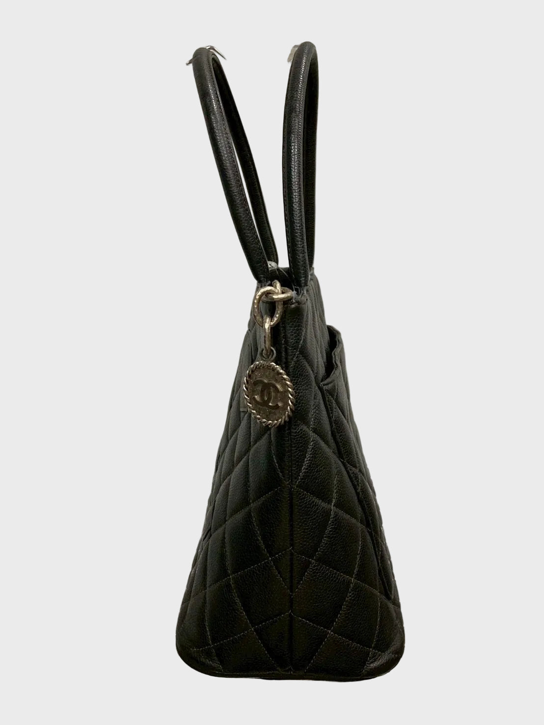 Chanel Medallion Tote Negro Caviar vintage serie 5