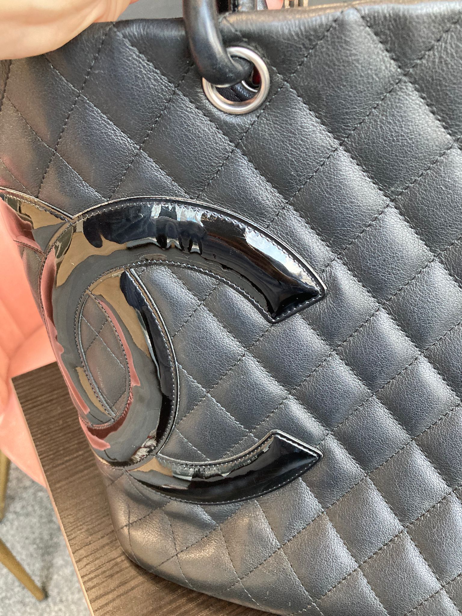 Chanel Cambon Ligne Tote Large Negro