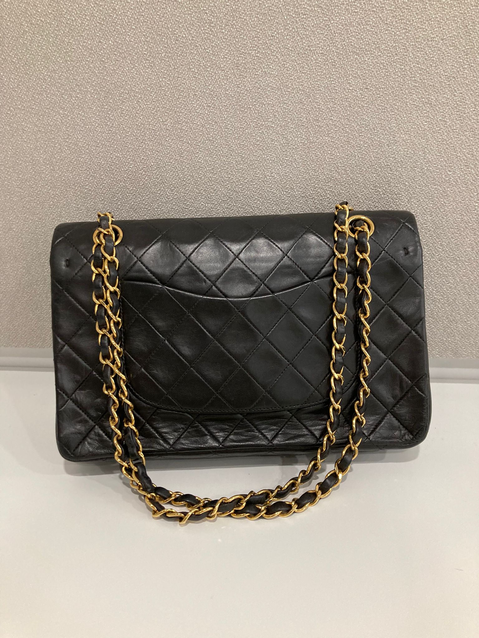 Chanel timeless 25 doble solapa negro