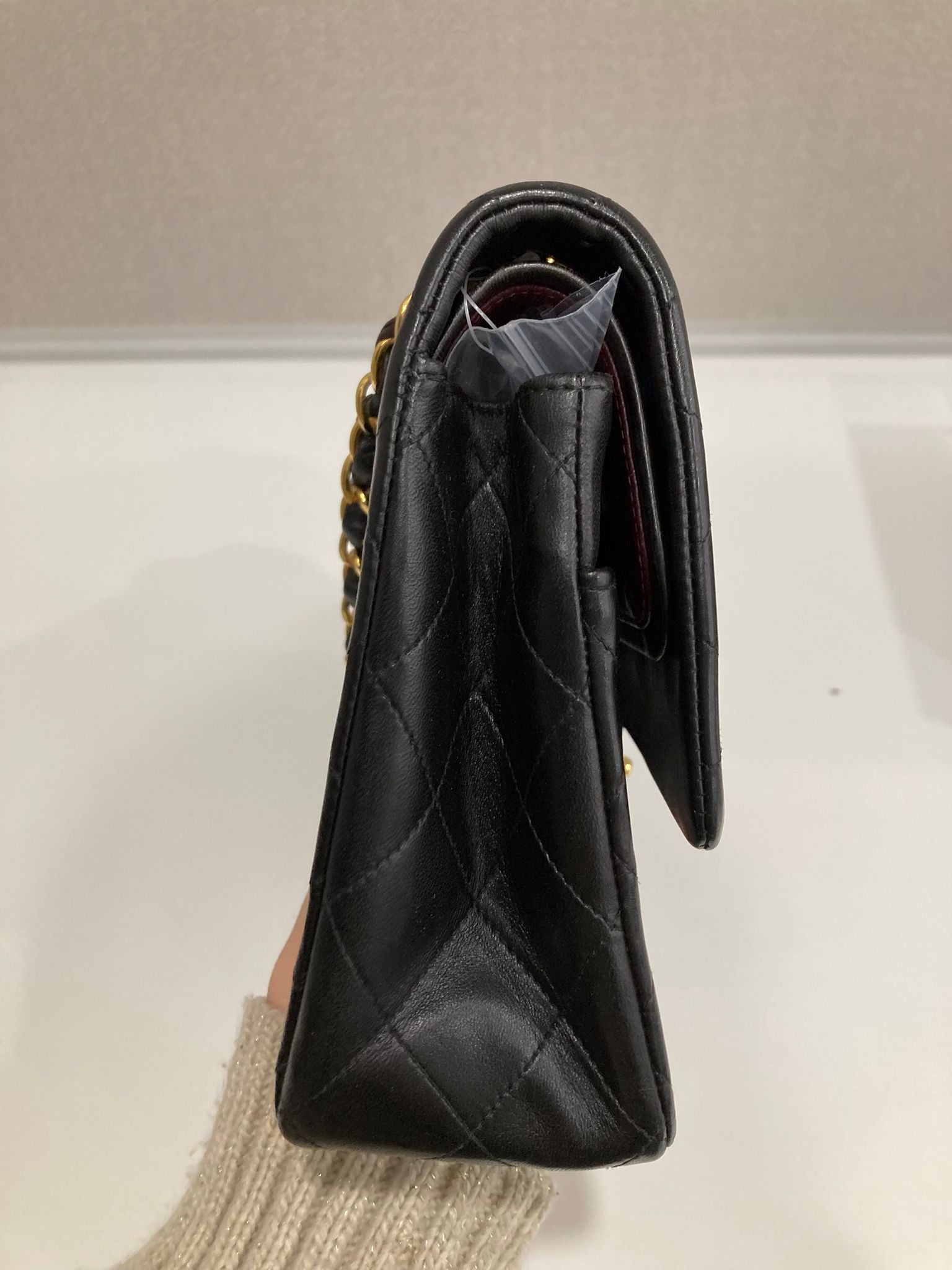 Chanel timeless 25 doble solapa negro