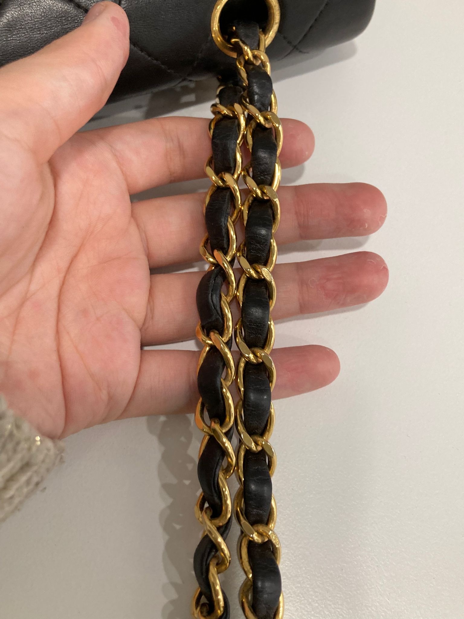 Chanel timeless 25 doble solapa negro