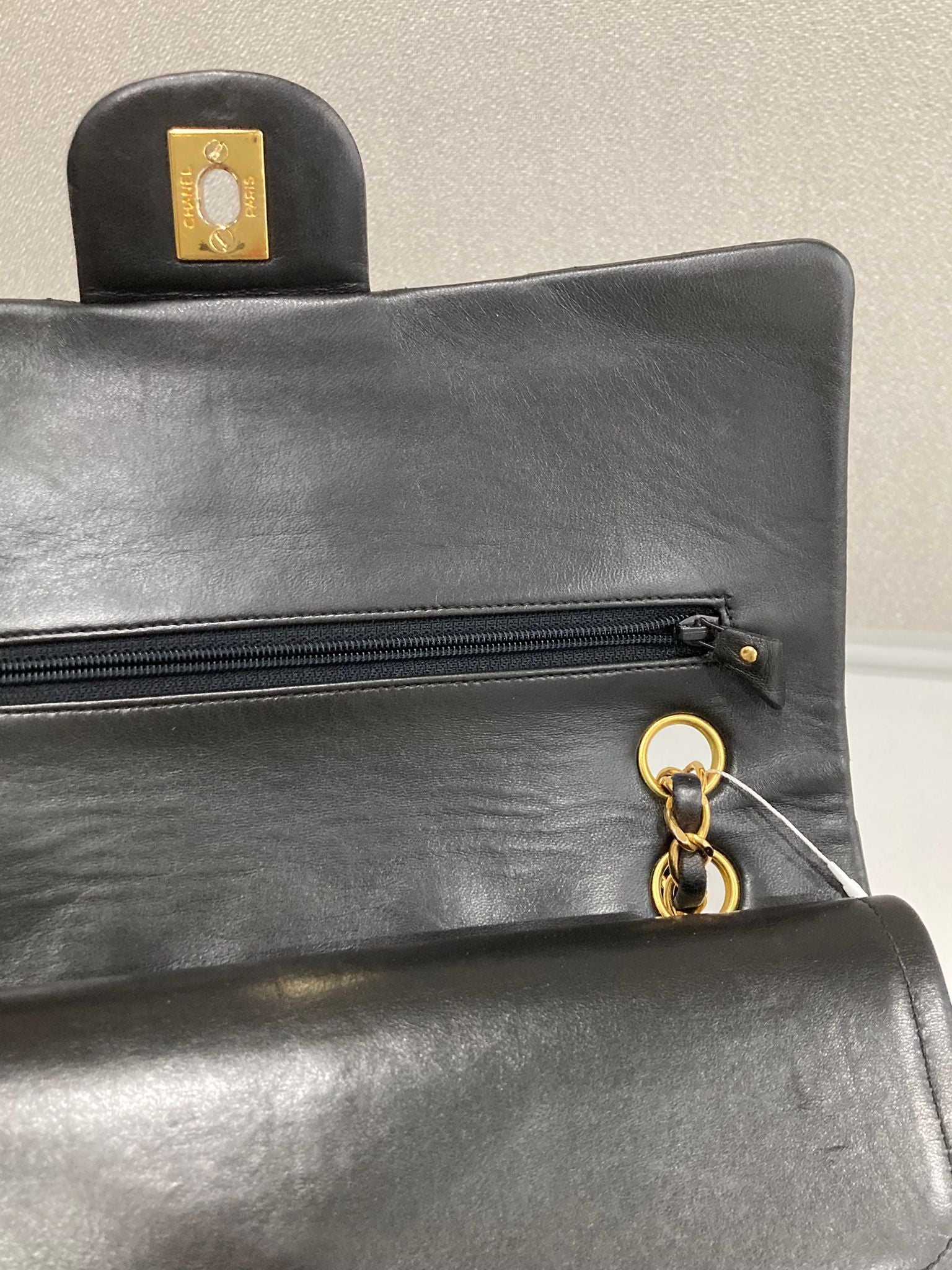 Chanel timeless 25 doble solapa negro