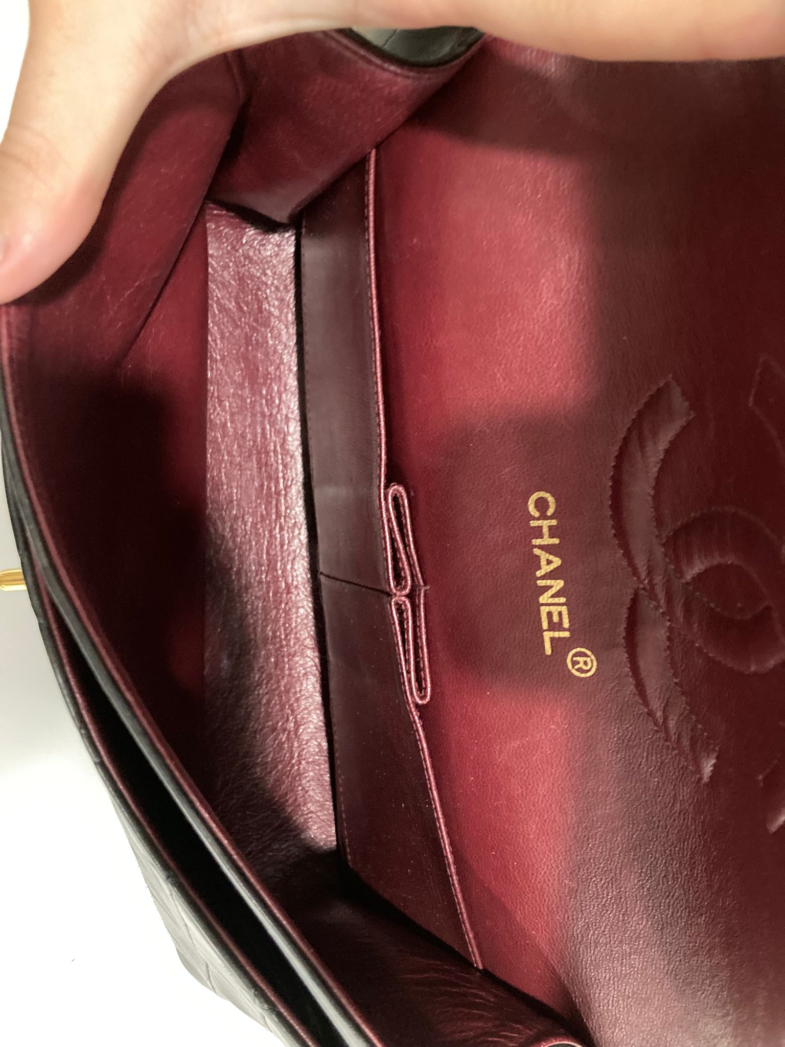 Chanel timeless 25 doble solapa negro