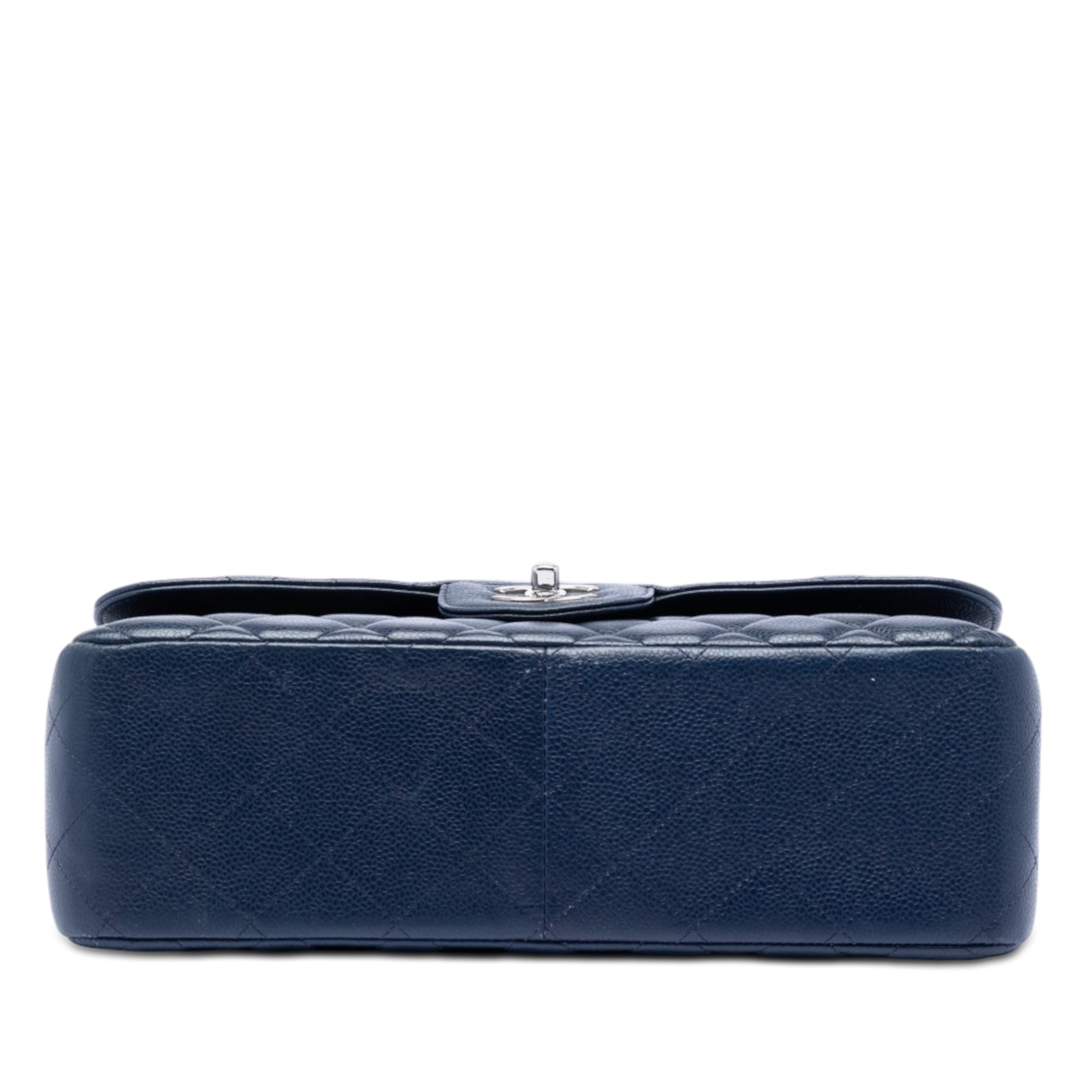 Chanel Jumbo Classic Double Flap Caviar Navy Blue